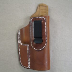 Ruger SR9, SR40, SR45, 9E IWB Leather in Waistband Concealed Carry Holster TAN RH