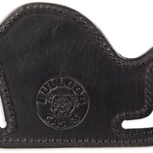 Bulldog Cases LF-S/M Leather Lay Flat Holster, Black, Right