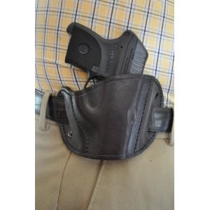 pro-tech outdoors black leather belt side holster for kel-tec p32 and p-3at