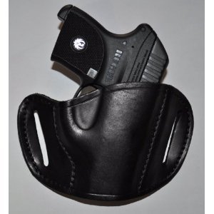 Pro-Tech Outdoors Black Leather Belt Side Holster for Kel-Tec P32 and P-3AT