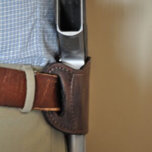 Brown Leather Belt Slide Gun Holster for Ruger P94, P95, SR9, 22/45