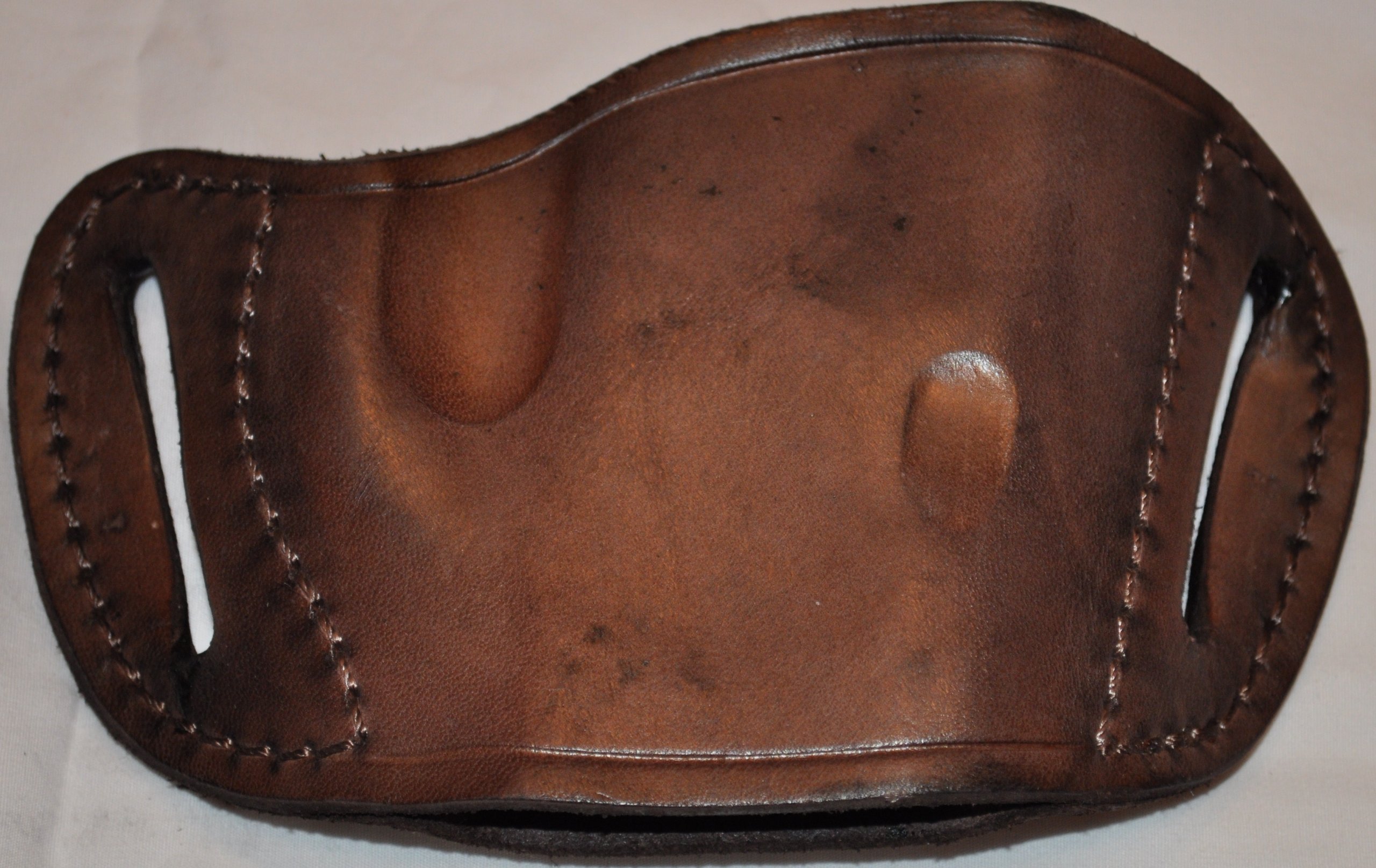 Brown Leather Belt Slide Gun Holster for Ruger P94, P95, SR9, 22/45