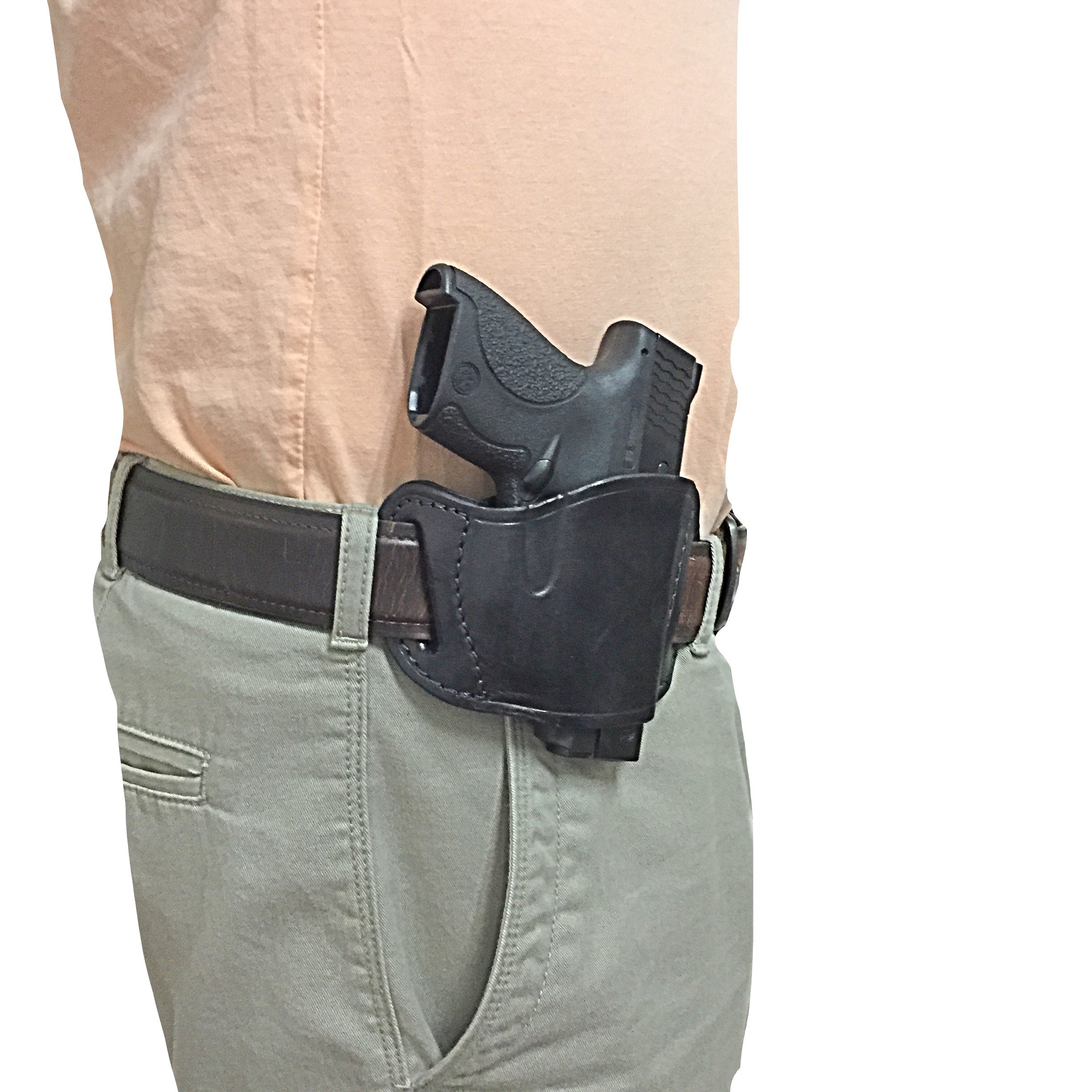 Black Leather Side Holster for Jennings 9mm