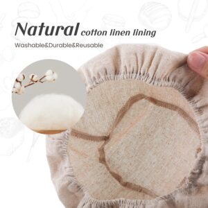 Joyyy Sourdough Bread Proofing Baskets with Liner, Dough Rising Ratten Bowl for Bread Making and Baking, Round, 8.5 inch