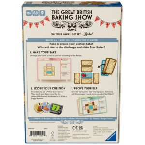 Ravensburger The Great British Baking Show Game - Fun and Fast-Paced Board Game | Perfect for Family and Friends | Great Gift for Gamers and Bakers | Suitable for Ages 10 and Up