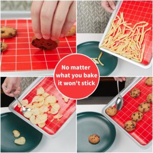 Silicone Baking Mat Roll 16IN*5FT Free Cutting, Non-Slip Pastry Mat, Non-Stick Reusable Air Fryer Liner, Oven Liners, Counter Mat, Freeze Dryer Mat, Easily Cut to Size Fit All Ovens Pans Tins Dishes