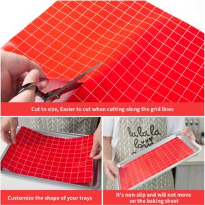 Silicone Baking Mat Roll 16IN*5FT Free Cutting, Non-Slip Pastry Mat, Non-Stick Reusable Air Fryer Liner, Oven Liners, Counter Mat, Freeze Dryer Mat, Easily Cut to Size Fit All Ovens Pans Tins Dishes