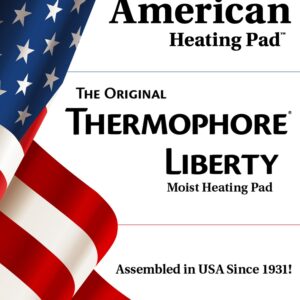 Assembled in The USA - Thermophore Liberty 2 - Moist Heating pad for Arthritis, Back, Neck, Shoulder Pain and Cramps Relief - Electric, 3 Temperature Settings with auto Shut Off, Large 14" x 27"