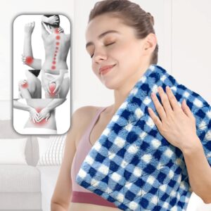 GOQOTOMO Full Weighted Electric Heating Pad for Back/Waist/Abdomen/Shoulder/Neck Pain and Cramps Relief - 2.3 lb Weighted with Auto-Shut Hot Heated Pad(12 * 24", LB002)