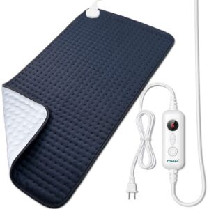 okk heating pad for back, 33" x 17" portable electric heating pads for cramps neck shoulders knee leg pain relief, king size heat pad with 6 heat levels & auto shut off, fsa hsa eligible