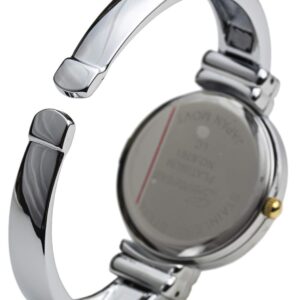 2Tone Metal Band Slim Case Women's Bangle Cuff Watch