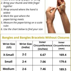 Efulgenz Indian Bangles for Women Indian Bangles Set Bollywood Plain Metal Velvet Bangle Bracelets Costume Jewelry for Women