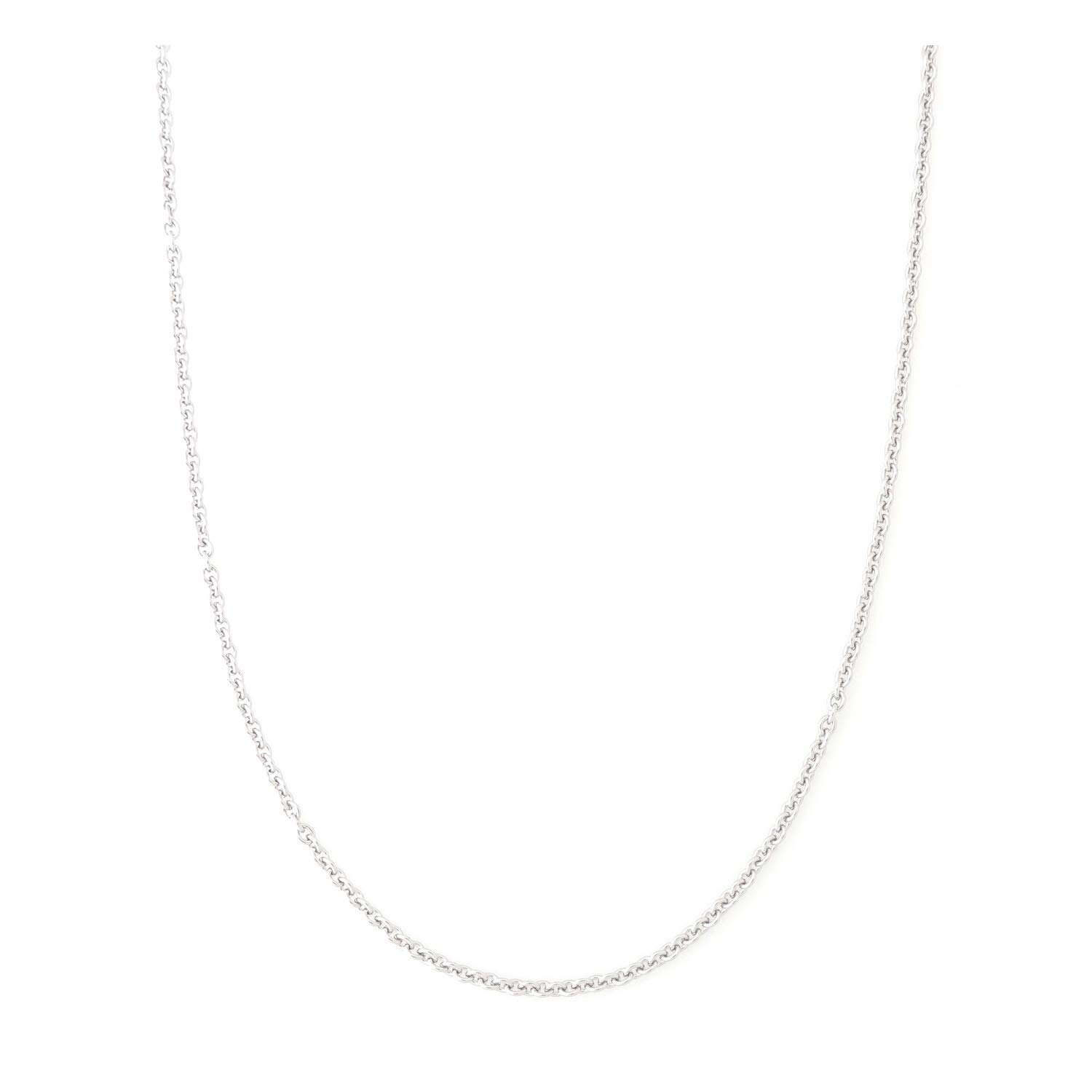 2MM Stainless steel chain necklace, Thin cable chain necklace for women men, Silver chains for necklace alone or pendant addition, 16-30 inch Available (27 inch)