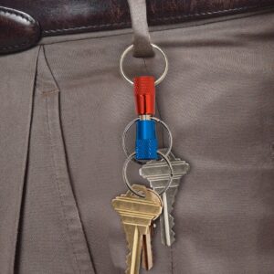 Lucky Line 3-Way Pull Apart Keychain,1 Pack, Red, Blue and Silver (71701)