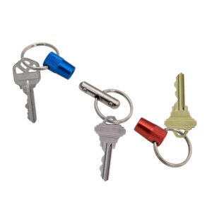 Lucky Line 3-Way Pull Apart Keychain,1 Pack, Red, Blue and Silver (71701)