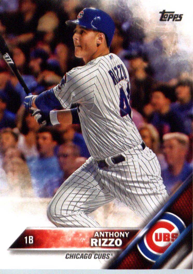 2016 Topps #327 Anthony Rizzo Chicago Cubs Baseball Card