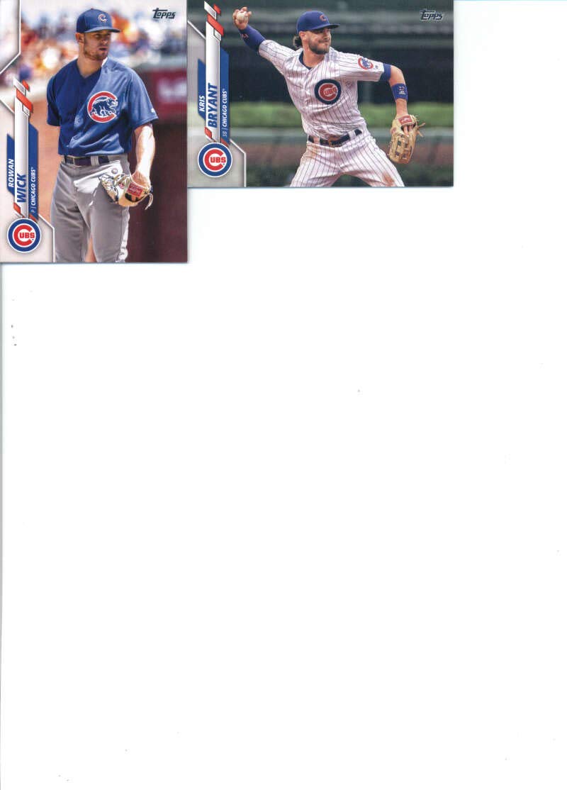 2020 Topps Complete (Series 1 & 2) Chicago Cubs Team Set of 24 Cards: Kyle Hendricks(#26), Albert Almora(#37), Anthony Rizzo(#51), Nico Hoerner(#70), Danny Hultzen(#103), Kyle Schwarber(#119), Jose Quintana(#139), Craig Kimbrel(#177), Robel Garcia(#283),