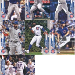 2020 Topps Complete (Series 1 & 2) Chicago Cubs Team Set of 24 Cards: Kyle Hendricks(#26), Albert Almora(#37), Anthony Rizzo(#51), Nico Hoerner(#70), Danny Hultzen(#103), Kyle Schwarber(#119), Jose Quintana(#139), Craig Kimbrel(#177), Robel Garcia(#283),