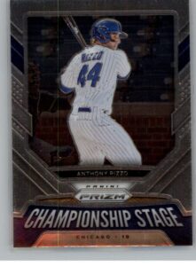 2021 panini prizm championship stage #8 anthony rizzo chicago cubs official mlb pa baseball card in raw (nm or better) condition