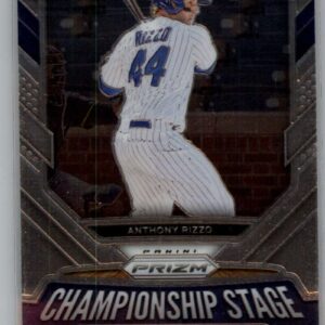 2021 Panini Prizm Championship Stage #8 Anthony Rizzo Chicago Cubs Official MLB PA Baseball Card in Raw (NM or Better) Condition