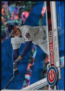 baseball mlb 2017 topps chrome sapphire edition #500 anthony rizzo /250 cubs