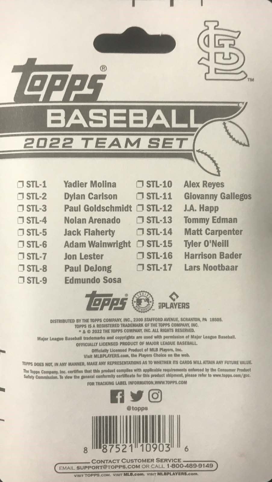 St. Louis Cardinals Topps Factory Sealed Team Set GIFT LOT Including the 2023 and 2022 Limited Edition 17 Card Sets for 34 EXCLUSIVE Cardinals Cards