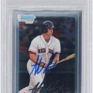 Anthony Rizzo Boston Sox Autographed 2010 Bowman Chrome Prospects MLB #BCP101 Beckett Fanatics Witnessed Authenticated 10 Card - Baseball Slabbed Autographed Cards