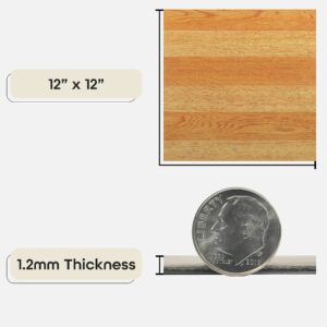 Achim Home Furnishings FTVWD21420 Nexus 12-Inch Vinyl Tile, Wood Light Oak Plank-Look, 20-Pack, Basket Weave Light/Dark Oak, 12"W x 12"L x 1.2mm T