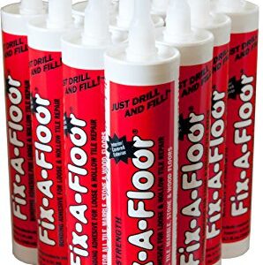 The Original Fix-A-Floor Loose Tile Repair Adhesive For All Tile, Ceramic, Marble, Stone & Wood. Custom Tip for All Grout Sizes 10.1 oz-Pack of 2 *For Best Results Use The Proven Power of a Caulk Gun*