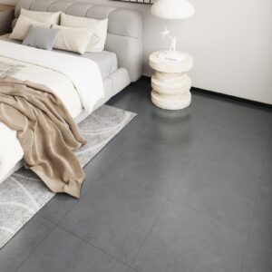 WESTICK Marble Grey Peel and Stick Floor Tile 20 PCS Vinyl Flooring Peel and Stick Tile 12 x 12 in Self Adhesive Bathroom Floor Tiles Waterproof Thick Removable Flooring Tiles for Kitchen Floor