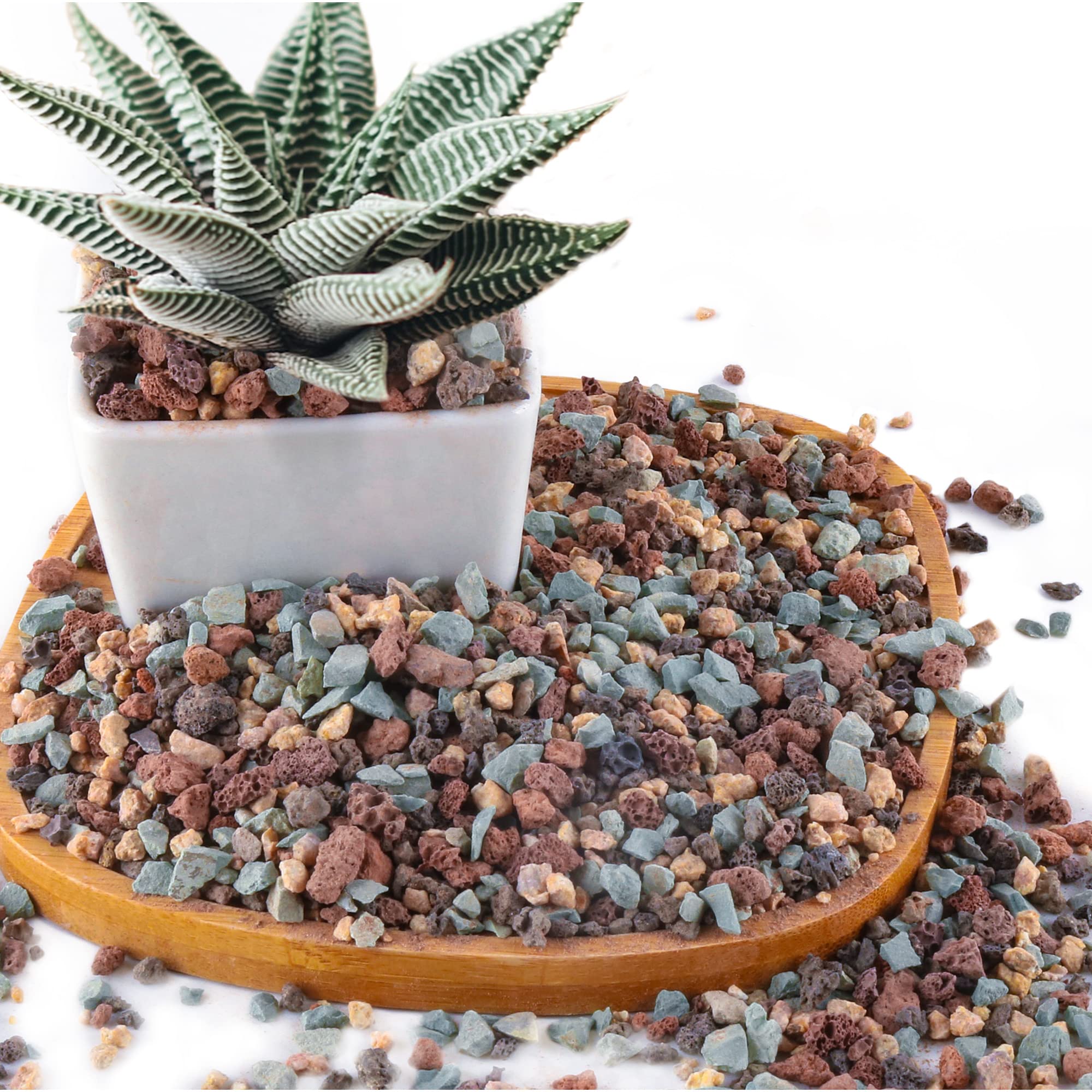 2.4lb Mix Horticultural Lava Rock Pebbles Pumice Potting Soil Amendment Succulent Cactus Bonsai Gritty Rock Decorative Gravel Plant Drainage Volcanic Rock for Aquarium Fairy Gardening Top Dressing