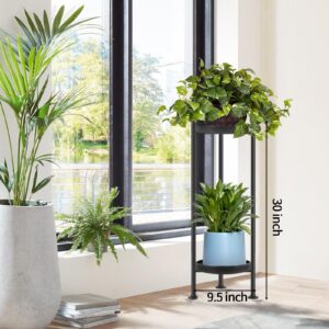 Lilybud--lily Plant Stand Indoor Outdoor, 2 Tier Heavy Duty Plant Stand, 30'' Tall Plant Stand Outdoor, Metal Plant Stands for Indoor Plants, Balcony, Living Room