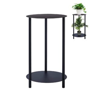 baoswi 2 tier plant stand indoor, metal planter stand for indoor plants, multi-purpose plant holder shelf for flower pots corner display rack for event decor living room balcony garden patio