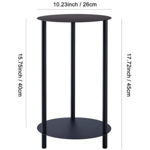 Baoswi 2 Tier Plant Stand Indoor, Metal Planter Stand for Indoor Plants, Multi-purpose Plant Holder Shelf for Flower Pots Corner Display Rack for Event Decor Living Room Balcony Garden Patio