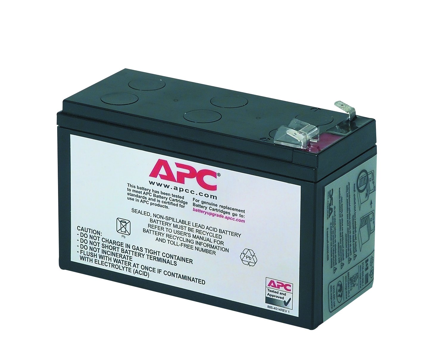 APC UPS Battery Replacement RBC17 for APC Models BE650G1, BE750G, BR700G, BE850M2, BE850G2, BX850M, BE650G, BN600, BN700MC, BN900M, and Select Others