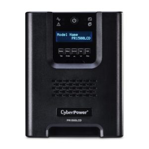 cyberpower pr1500lcd smart app sinewave ups system, 1500va/1500w, 8 outlets, avr, mini-tower