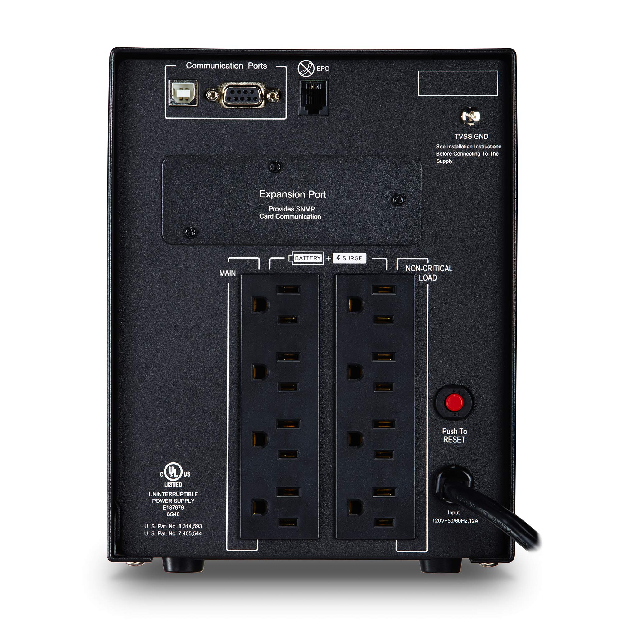 CyberPower PR1500LCD Smart App Sinewave UPS System, 1500VA/1500W, 8 Outlets, AVR, Mini-Tower