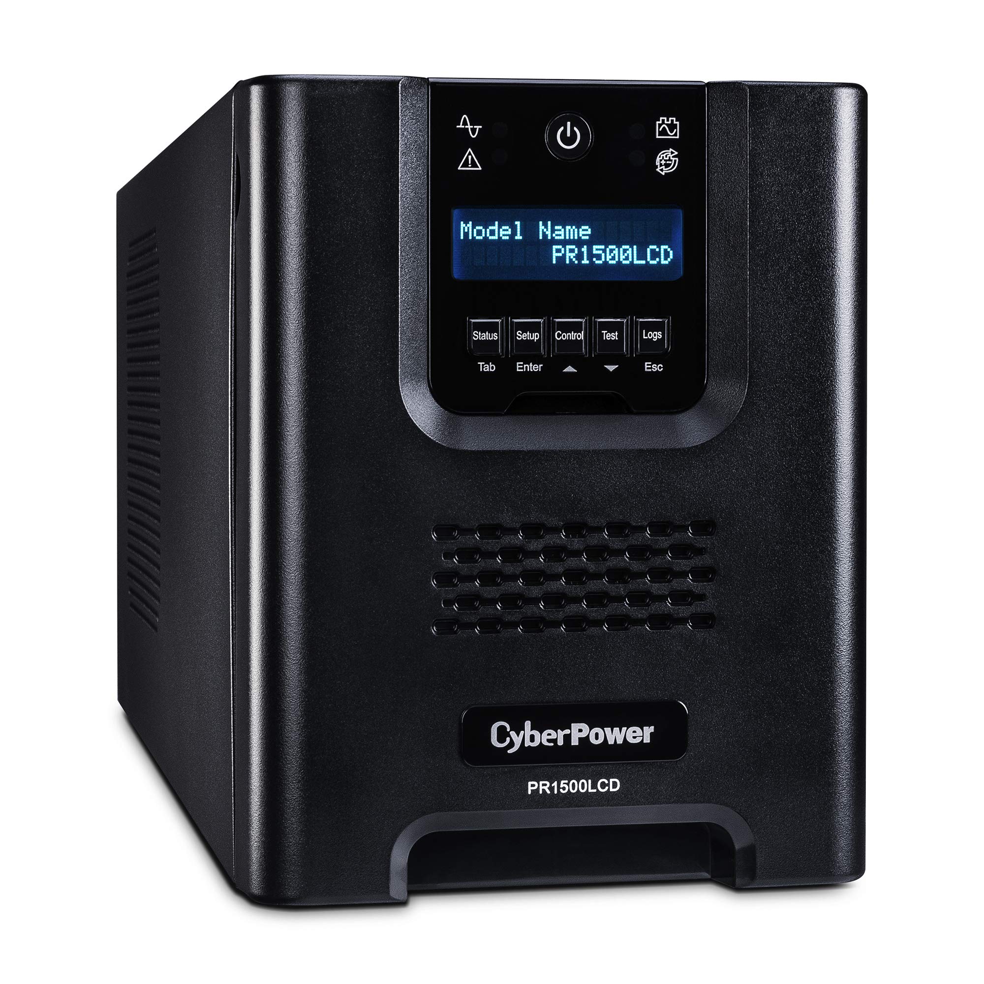 CyberPower PR1500LCD Smart App Sinewave UPS System, 1500VA/1500W, 8 Outlets, AVR, Mini-Tower