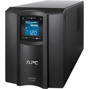 APC Smart-UPS C1000 Battery Backup & Surge Protector SmartConnect with Ethernet Cable, Wire Ties & Cleaning Kit