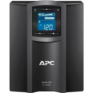 APC Smart-UPS C1000 Battery Backup & Surge Protector SmartConnect with Ethernet Cable, Wire Ties & Cleaning Kit