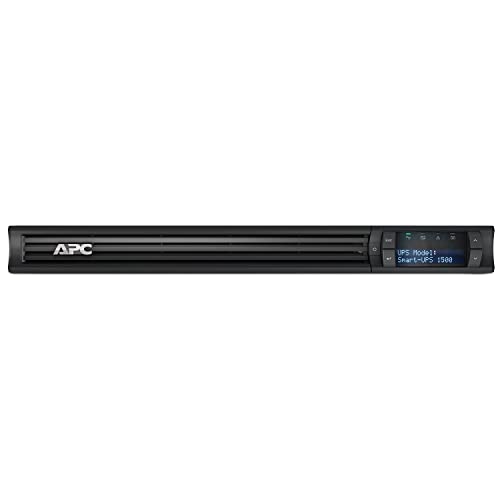 APC 1500VA Smart UPS with SmartConnect, 1U Rack Mount UPS, SMT1500RM1UC Sinewave Battery Backup, AVR, 120V, Line Interactive Uninterruptible Power Supply