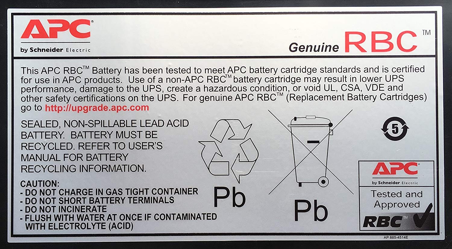 APC UPS Battery Replacement, RBC48, for APC Smart-UPS SMT750, SMT750US, SUA750 and select others