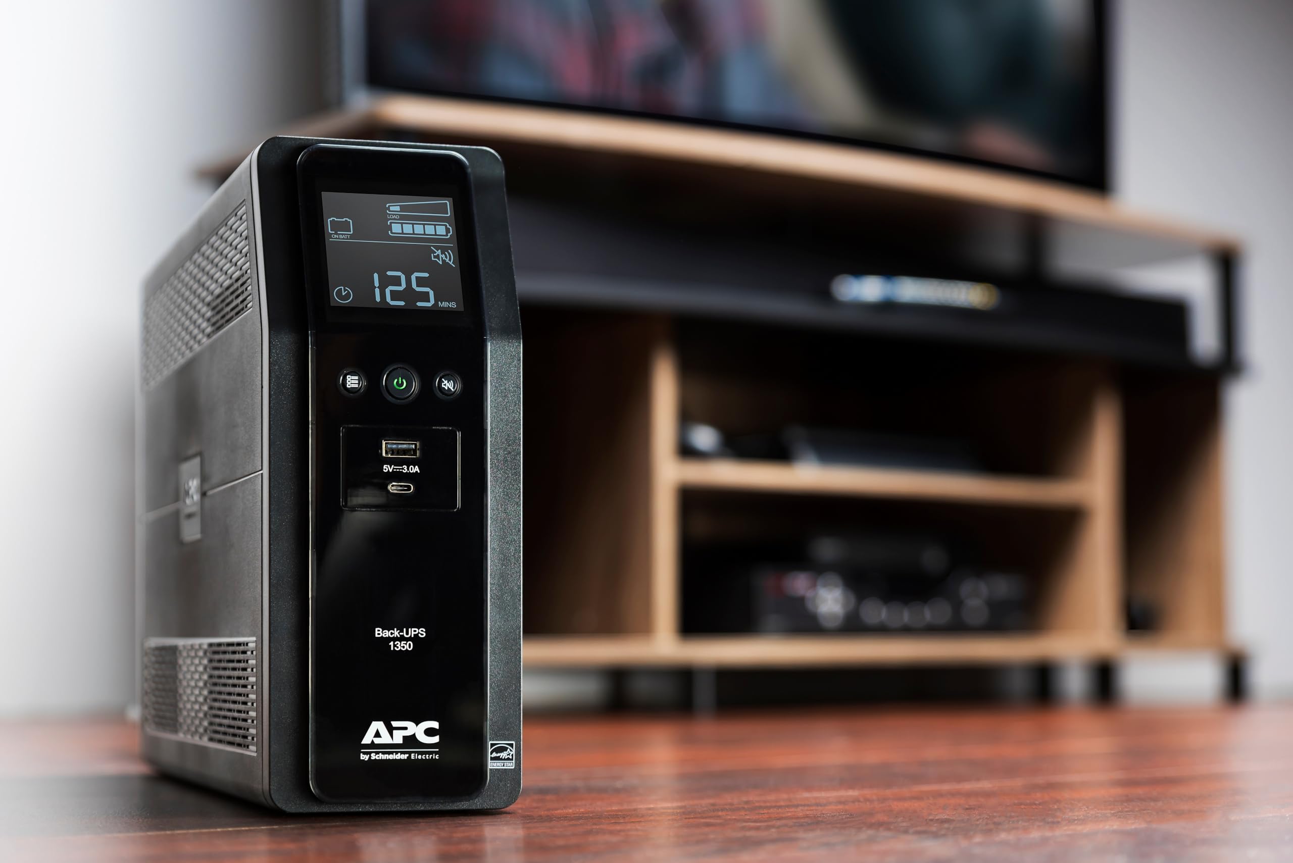 APC BN1350M2 Back-UPS PRO BN Series Battery Backup System, 10 Outlets, 1,350 VA, 1,080 J