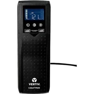 liebert psa5 ups - 1500va/900w 120v, line interactive, avr, mini tower, 10 outlets, usb charging, 3 year warranty, uninterruptible power supply, battery backup with surge protection (psa5-1500mt120)