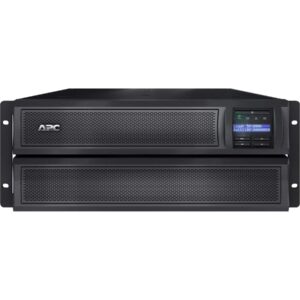 APC Network UPS, 3000VA Smart-UPS Sine Wave, Short Depth UPS with Extended Run Option, SMX3000LVNC, Network Management Card, Tower/4U Rack Convertible, Line-Interactive, 120V black