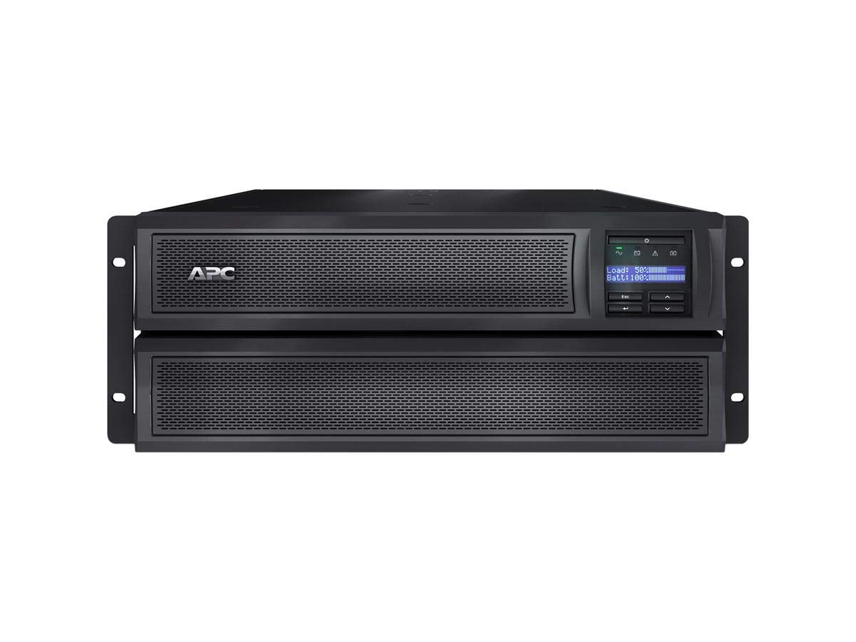 APC Network UPS, 3000VA Smart-UPS Sine Wave, Short Depth UPS with Extended Run Option, SMX3000LVNC, Network Management Card, Tower/4U Rack Convertible, Line-Interactive, 120V black