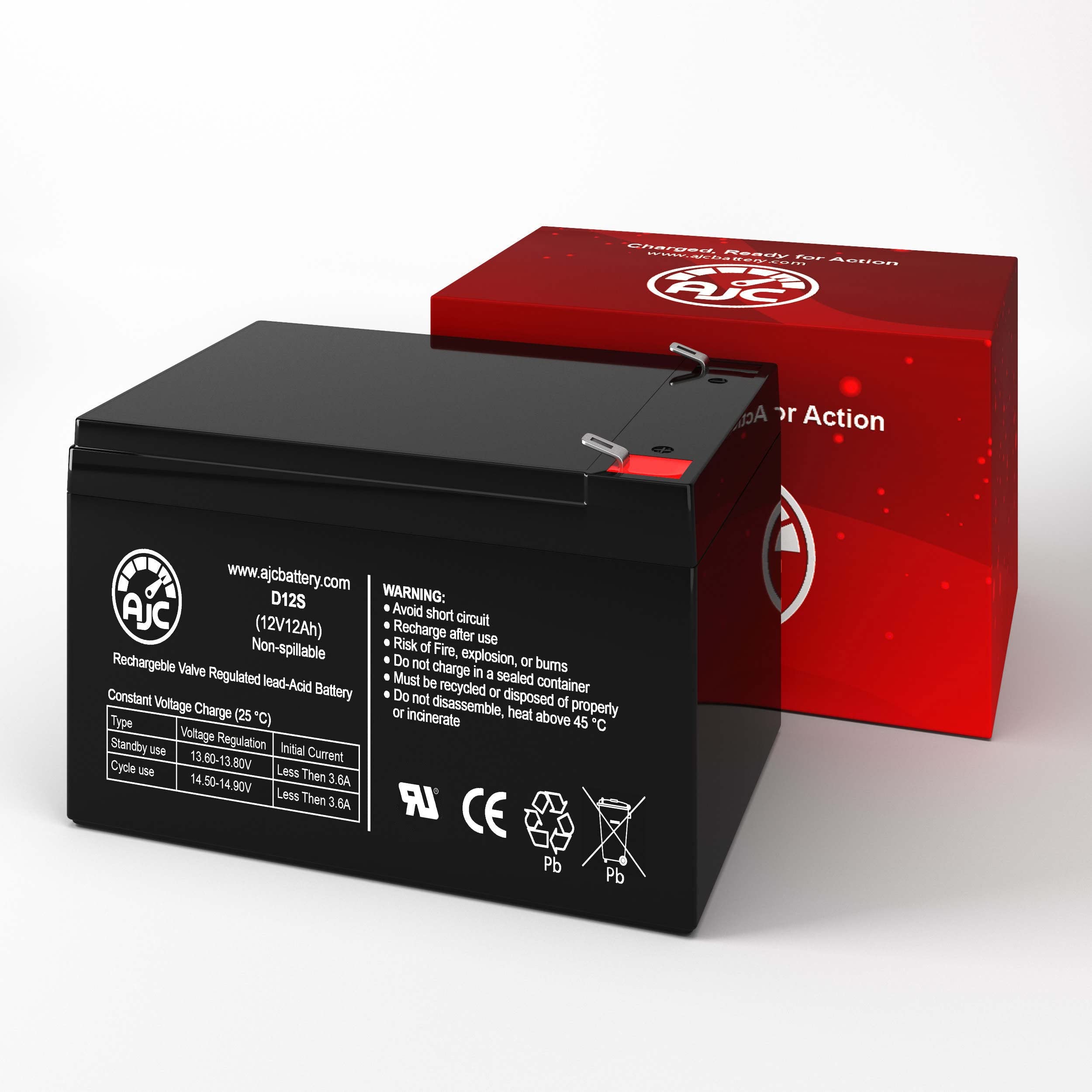 AJC Battery Compatible with APC Back-UPS Back-UPS 650S 12V 12Ah UPS Battery