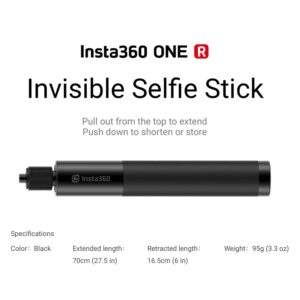 Insta360 Motorcycle Bundle with Invisible Selfie Stick- Complete Mounting Kit for Insta360 X4/X3/X2/X Cameras | Compatible with Insta360 GO 3/3S/GO2/ONE R/RS, EVO and GoPro 12/11/10/9/MAX (2 Items)