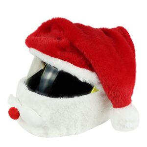 christmas motorcycle helmet cover santa claus hat full face funny plush moto helmet decoration xmas motorcycle skiing accessories for men