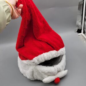 Christmas Motorcycle Helmet Cover Santa Claus Hat Full Face Funny Plush Moto Helmet Decoration Xmas Motorcycle Skiing Accessories for Men